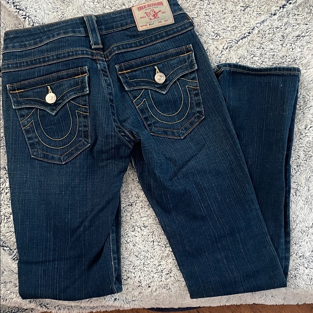 True Religion Women's Dark Blue Boot Cut Jeans size 27
